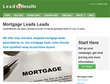 Tablet Screenshot of mortgage.leads2results.com
